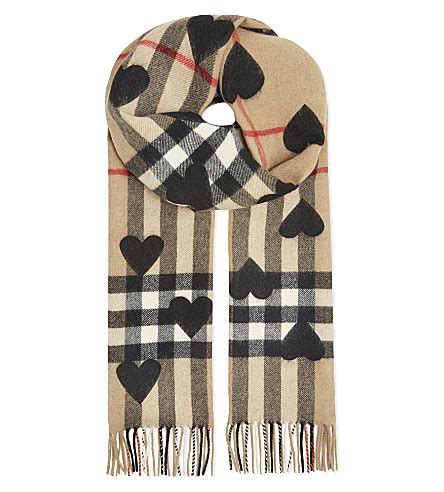 burberry scarf black hearts|genuine burberry scarf.